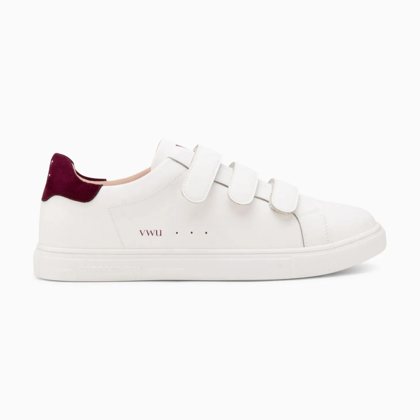 Baskets Nour Blanc Et Prune A Scratchs