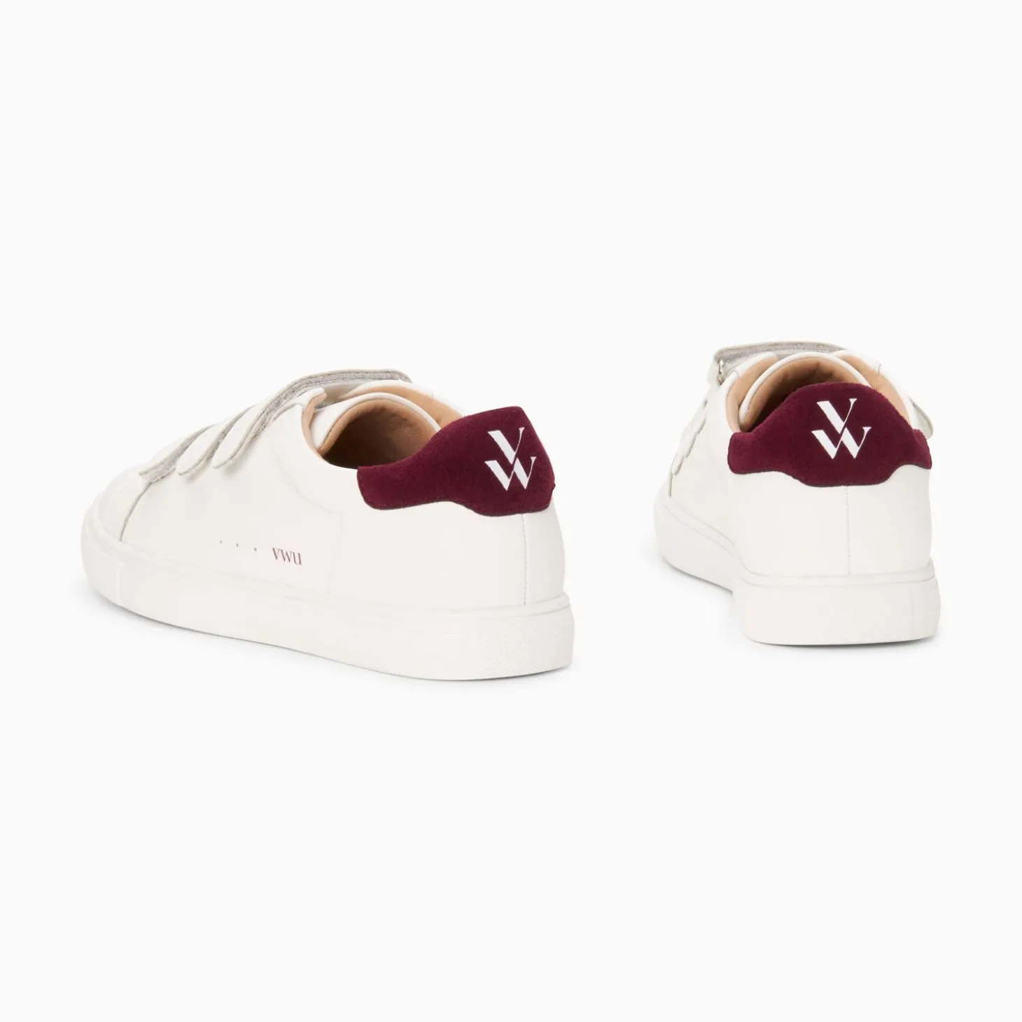Baskets Nour Blanc Et Prune A Scratchs