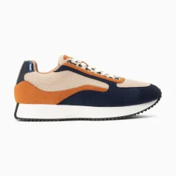 Baskets Pekka Bleu Nuit Et Beige A Semelle Running