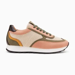 Baskets Selah Rose Et Kaki A Semelle Running