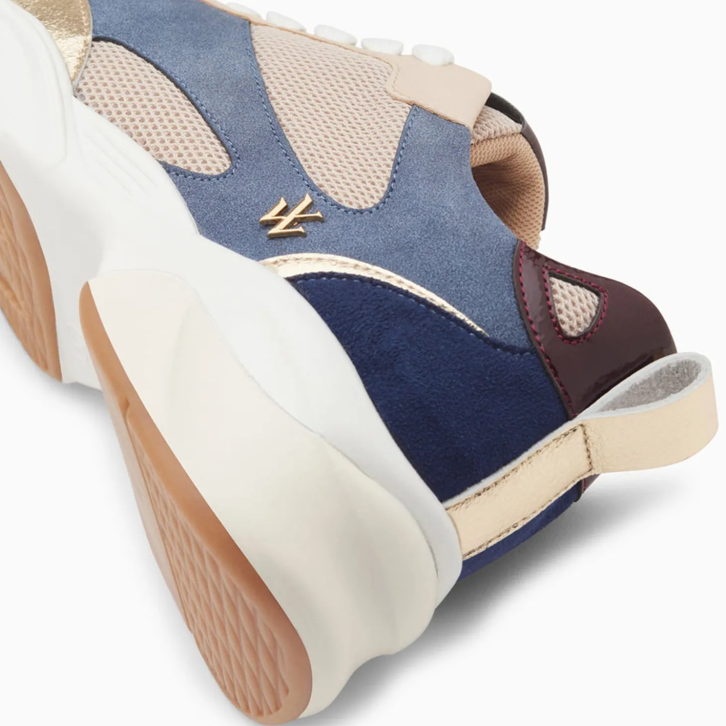 Baskets Shelly Bleues A Semelle Graphique