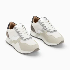 Baskets Tessy Argent A Semelle Running
