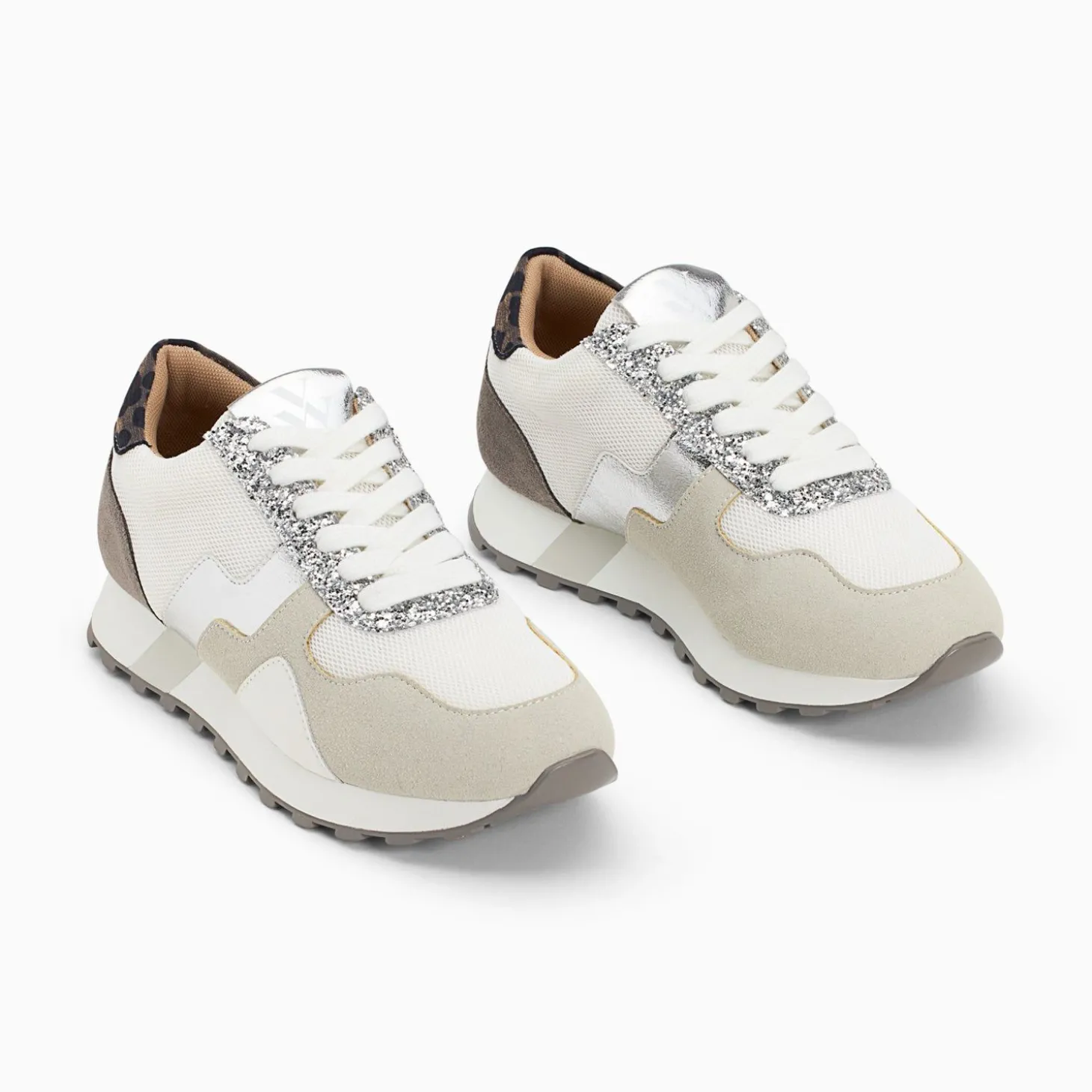 Baskets Tessy Argent A Semelle Running
