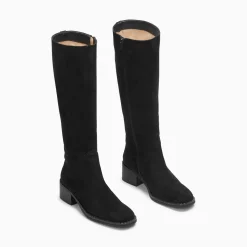 Bottes Irina Noires En Suedine
