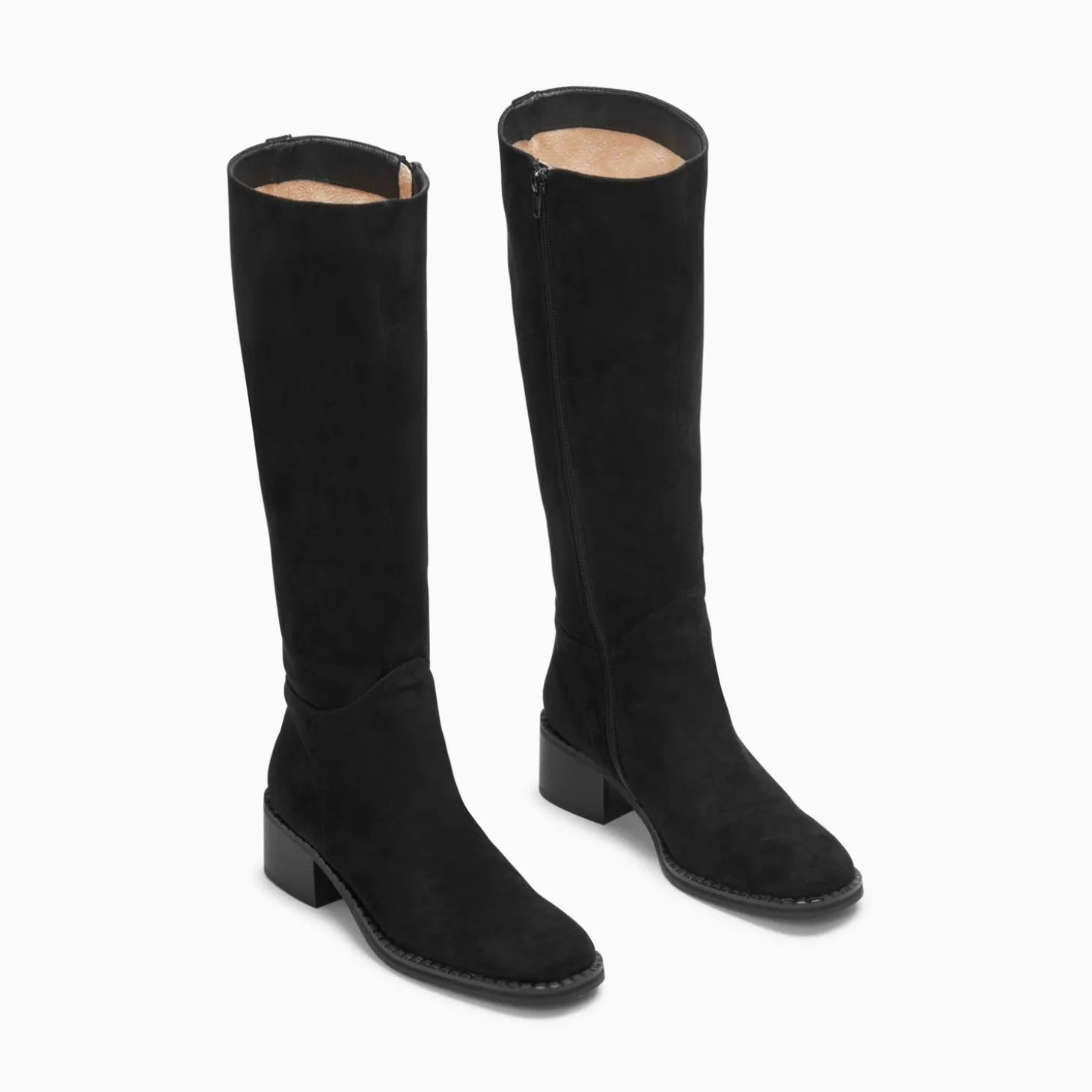 Bottes Irina Noires En Suedine