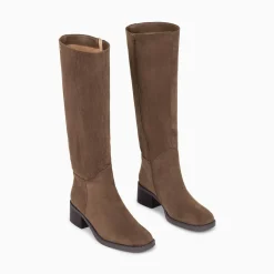 Bottes Irina Taupe En Suedine