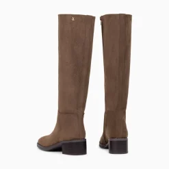 Bottes Irina Taupe En Suedine