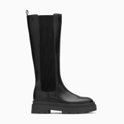 Bottes Jessica Noires A Semelles Crantees