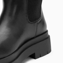 Bottes Jessica Noires A Semelles Crantees