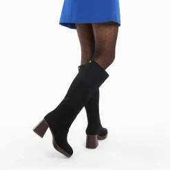 Bottes Nia Noires A Talon Bois