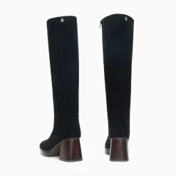 Bottes Nia Noires A Talon Bois