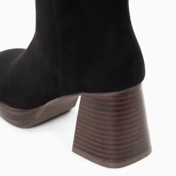 Bottes Nia Noires A Talon Bois