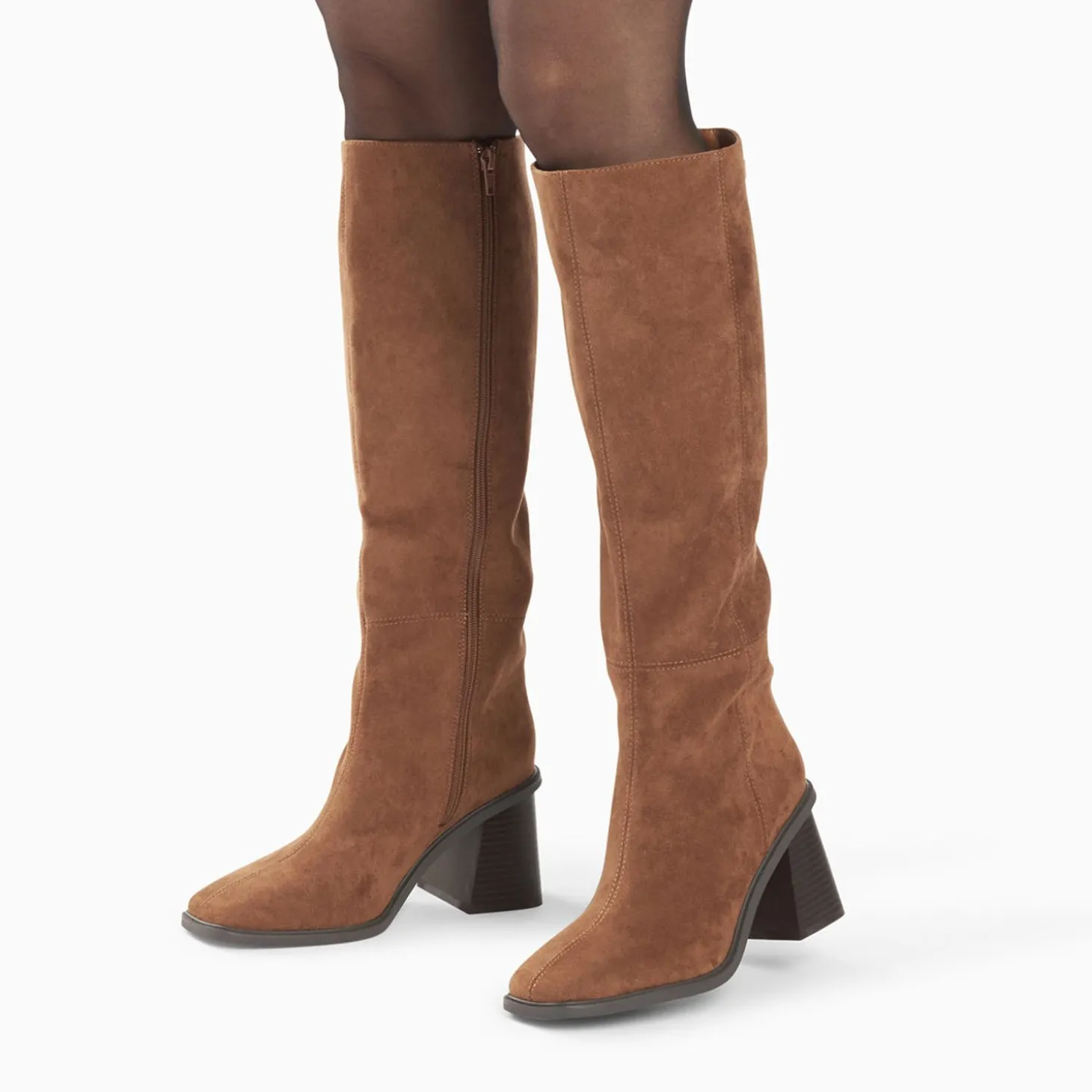 Bottes Rita Camel A Talon Trapeze