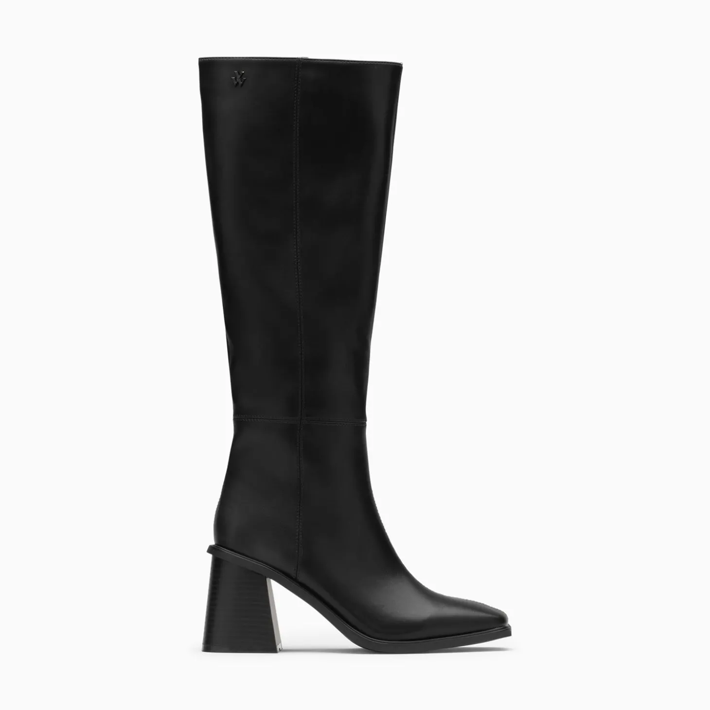Bottes Rita Noires A Talon Trapeze