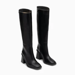 Bottes Rita Noires A Talon Trapeze