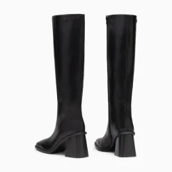 Bottes Rita Noires A Talon Trapeze