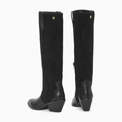 Bottes Santiags Joe Bi-Matiere Noires