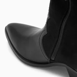 Bottes Santiags Joe Bi-Matiere Noires