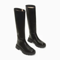 Bottes Sofia Noires A Semelle Crantee