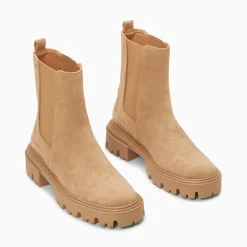 Bottines Chelsea Greta Beiges A Contrefort Croco