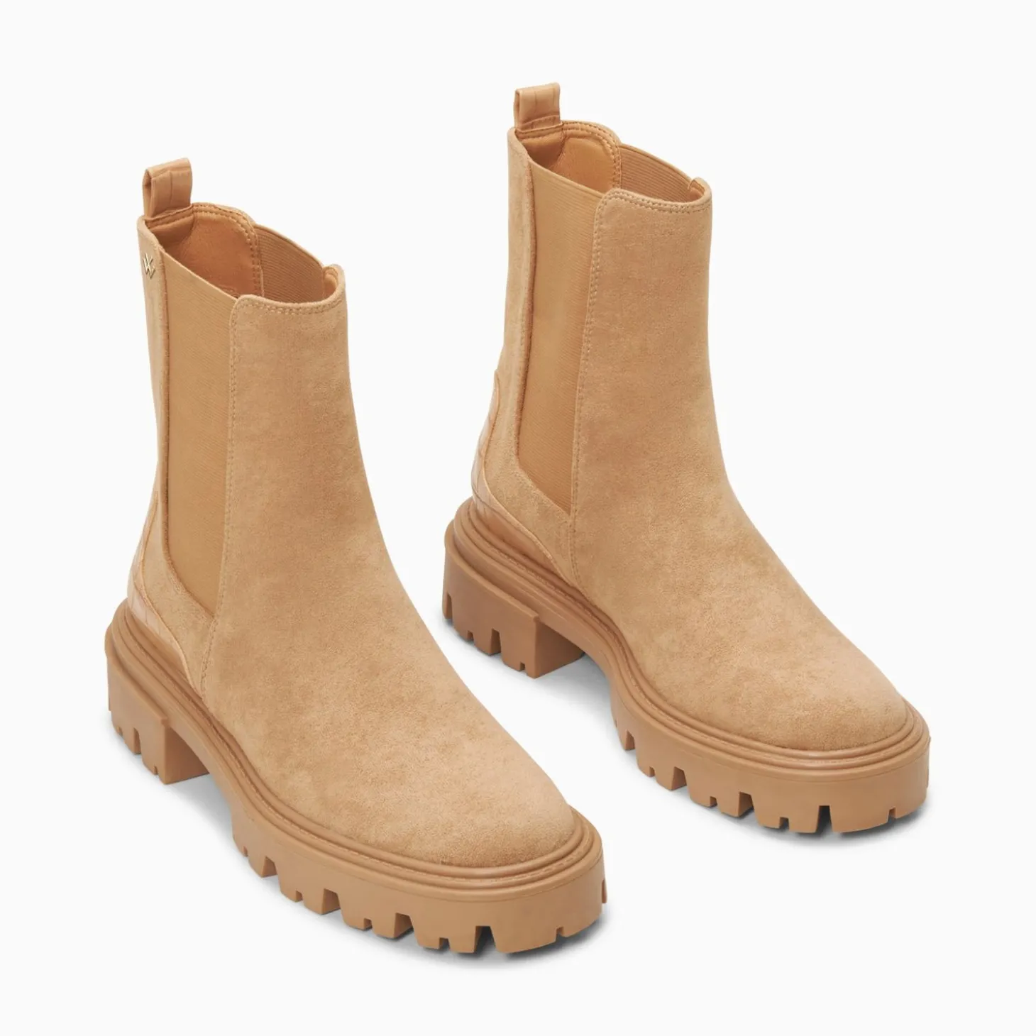 Bottines Chelsea Greta Beiges A Contrefort Croco