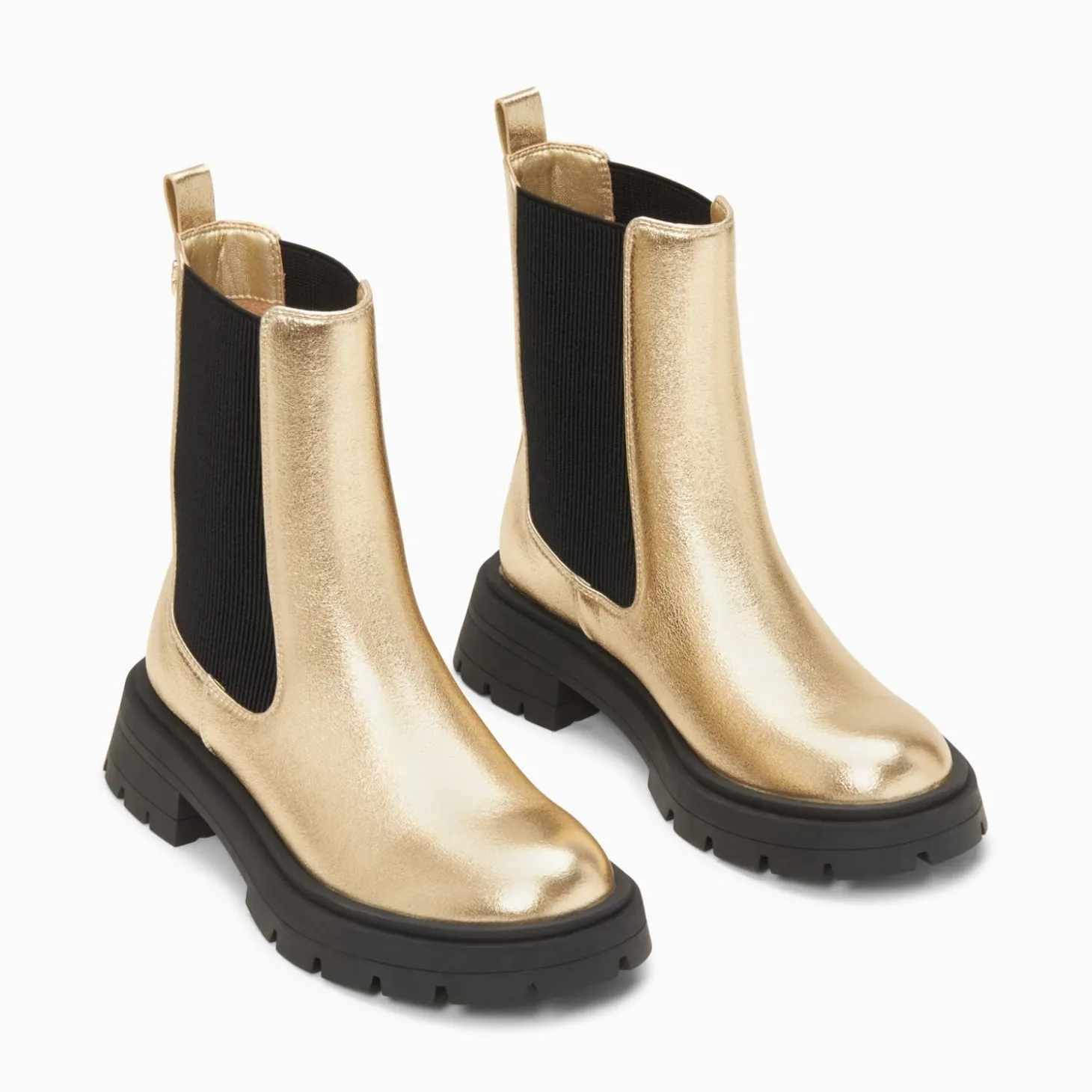 Bottines Chelsea Phoebe Or A Semelle Oversize