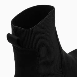 Bottines Chelsea Valerie Noires A Talon Crante