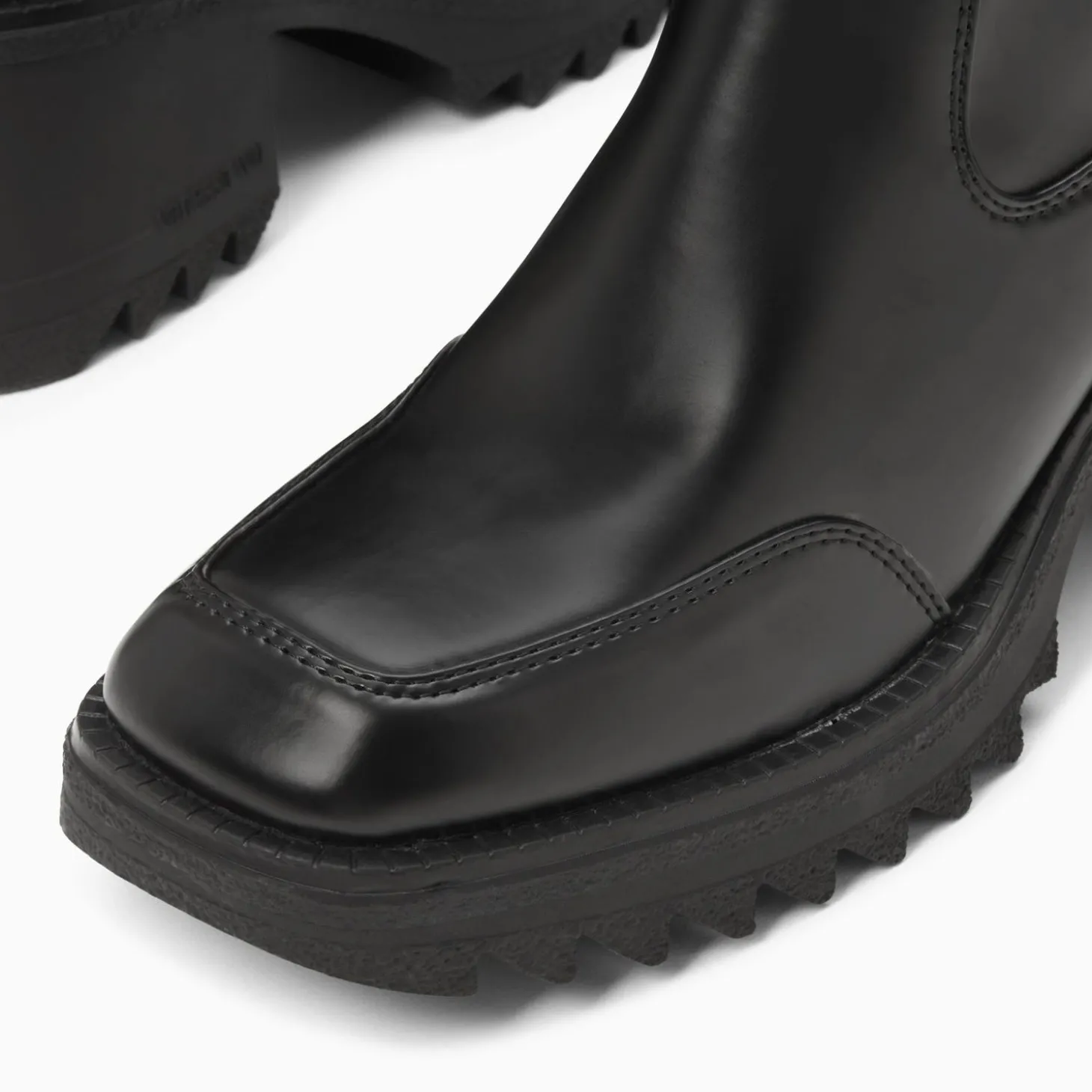 Bottines De Pluie Lea Noires A Talon Crante