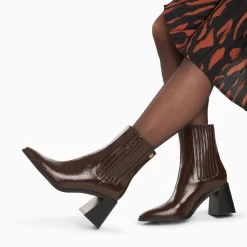 Bottines Montantes Taylor Marron A Talon Trapeze