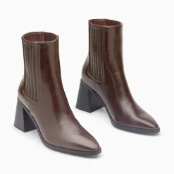 Bottines Montantes Taylor Marron A Talon Trapeze