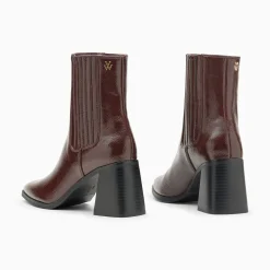 Bottines Montantes Taylor Marron A Talon Trapeze