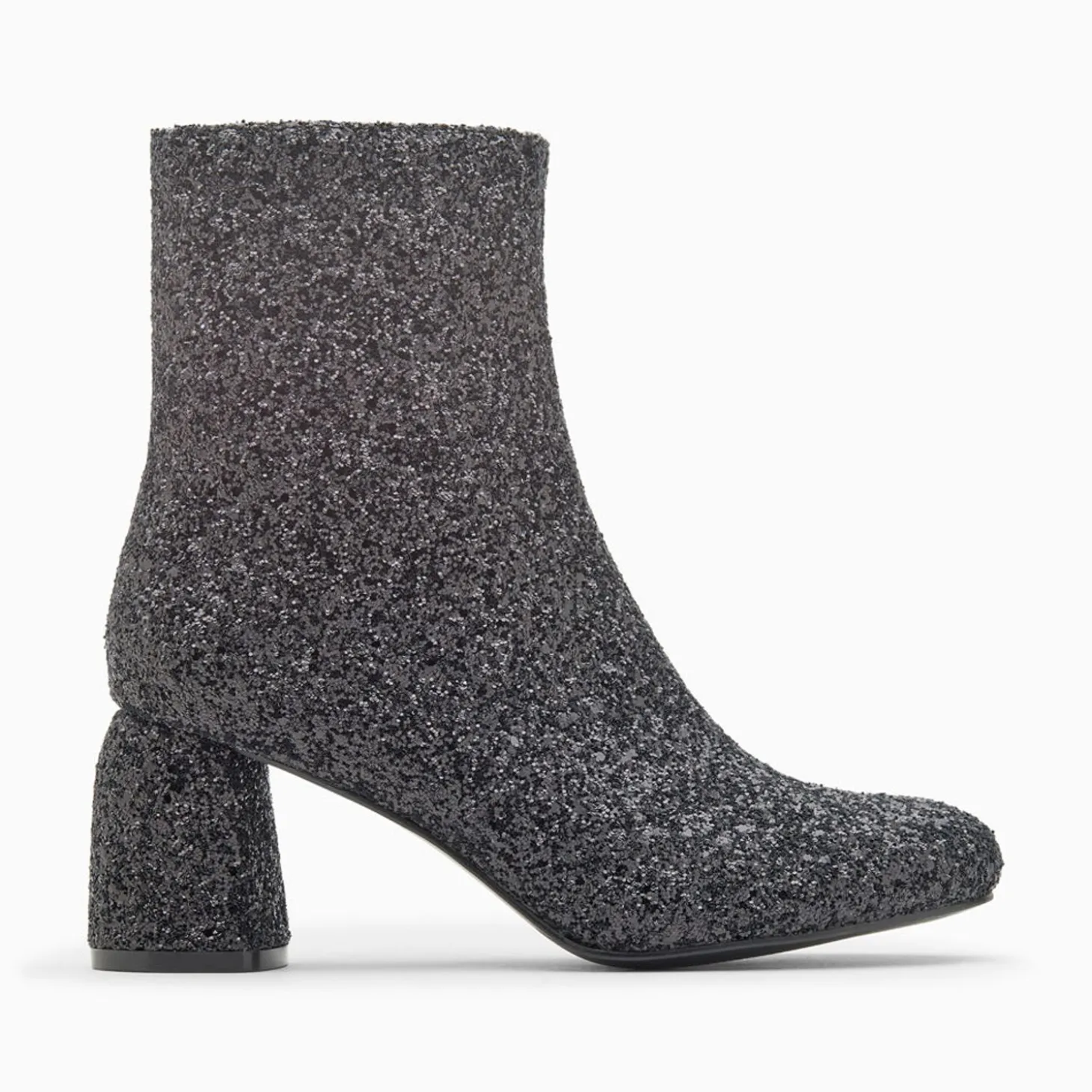 Bottines Pailletees Londres Noires A Talon