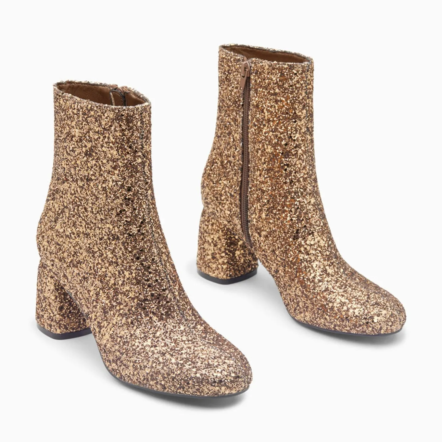 Bottines Pailletees Londres Bronze A Talon
