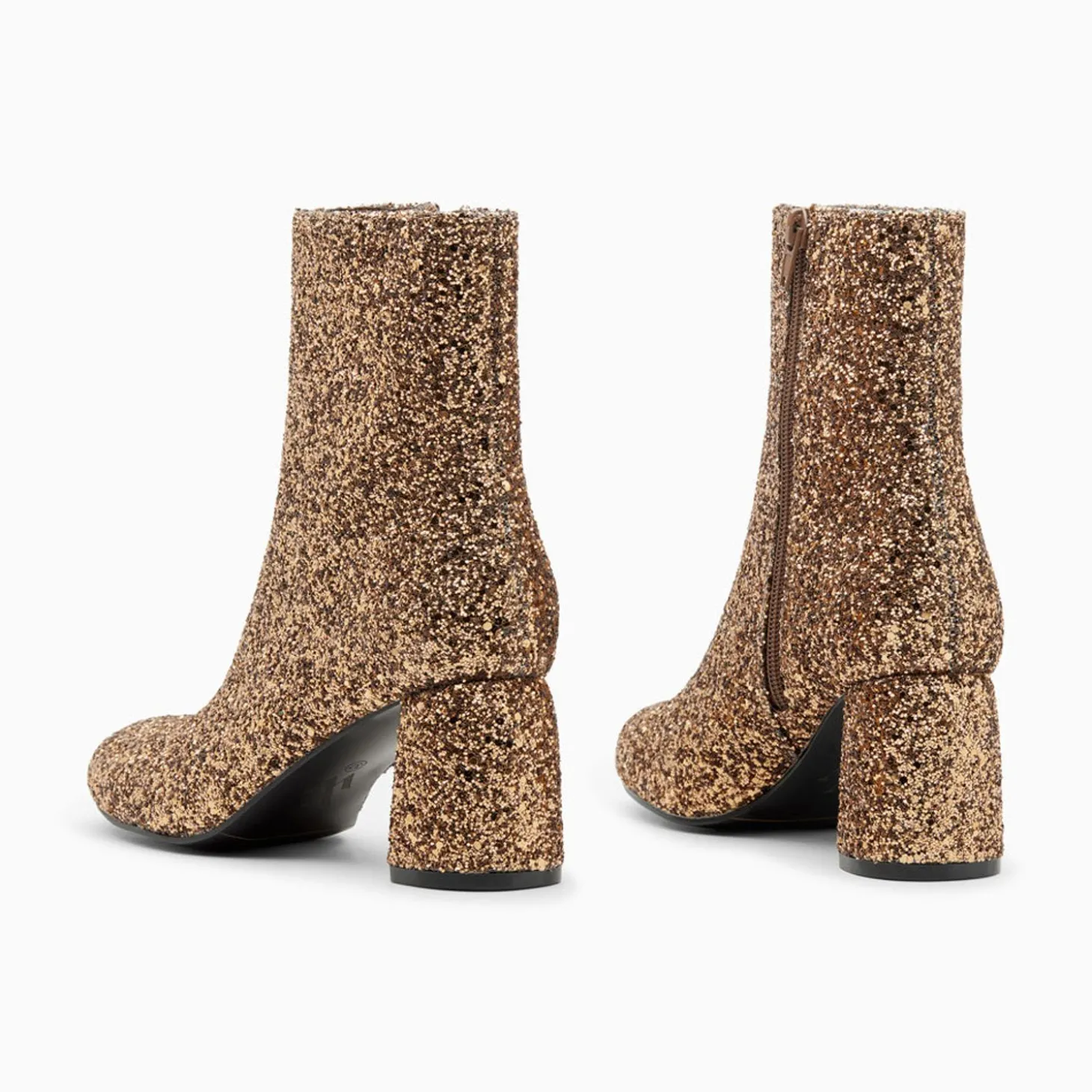 Bottines Pailletees Londres Bronze A Talon