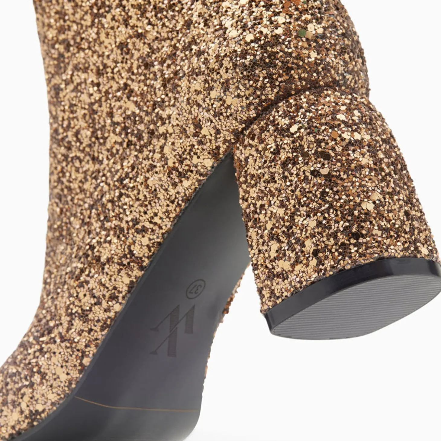 Bottines Pailletees Londres Bronze A Talon