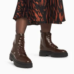 Bottines Rangers Madison Marron A Plateforme Crantee
