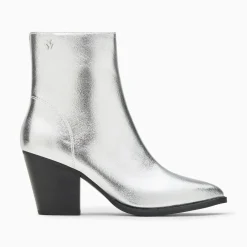 Bottines Santiags Dina Argent A Talon