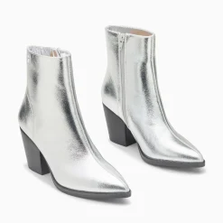 Bottines Santiags Dina Argent A Talon