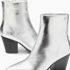 Bottines Santiags Dina Argent A Talon