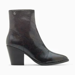 Bottines Santiags Dina Noir Serpent A Talon
