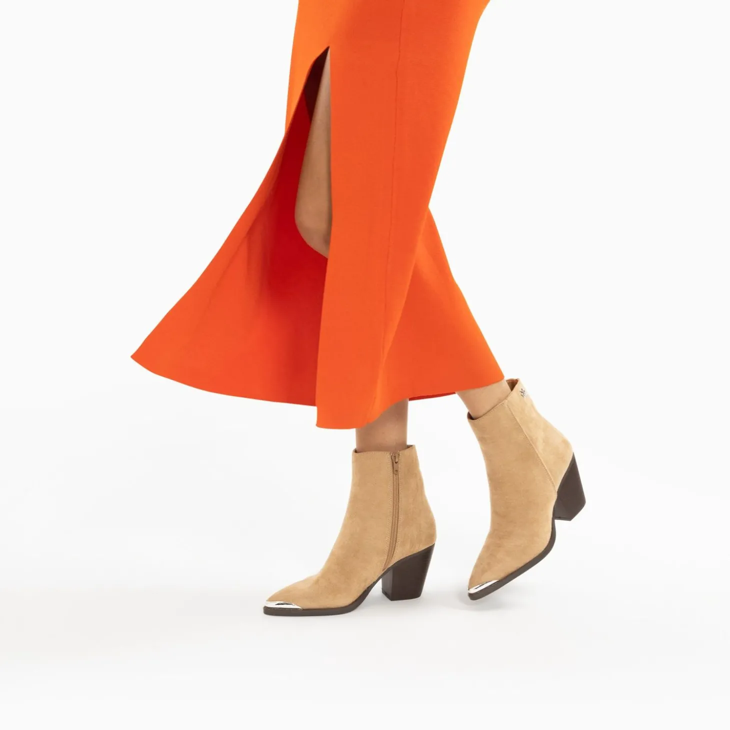 Bottines Santiags Jenn Beiges A Talon