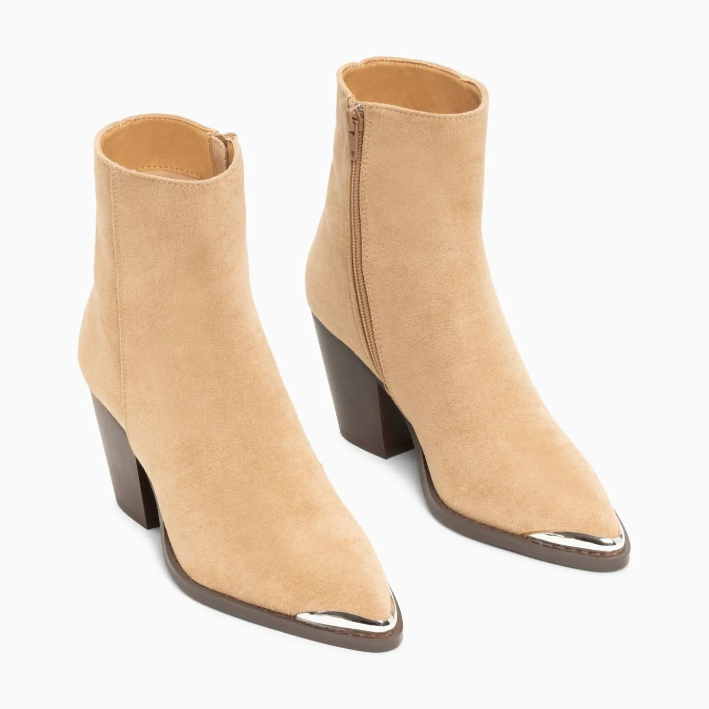 Bottines Santiags Jenn Beiges A Talon