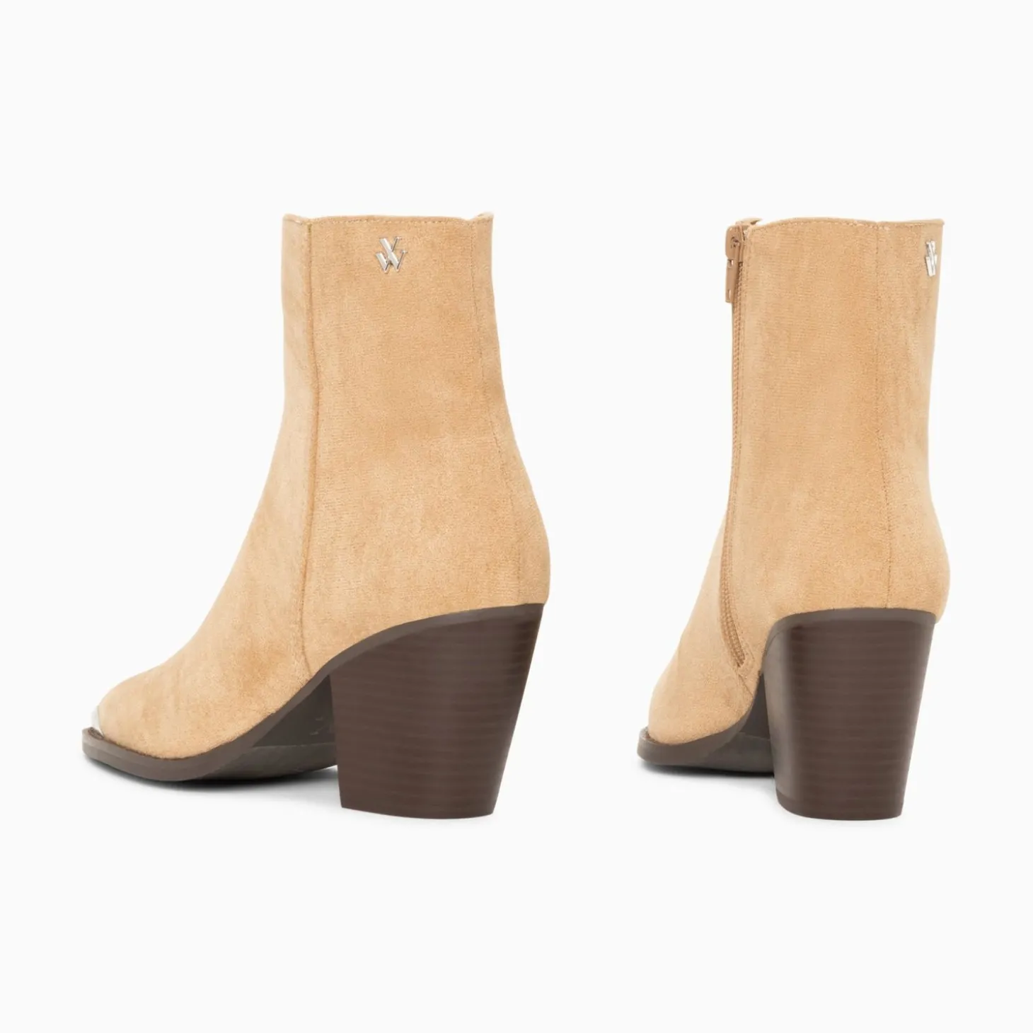 Bottines Santiags Jenn Beiges A Talon