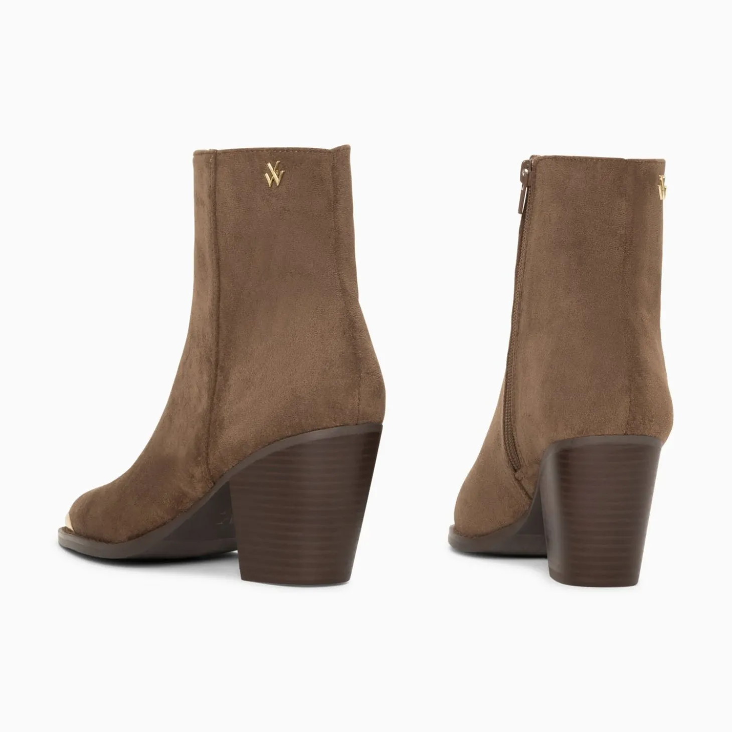 Bottines Santiags Jenn Taupe A Talon