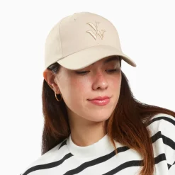 Casquette Clem Beige A Monogramme Brode