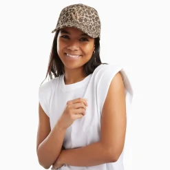 Casquette Clem Leopard A Monogramme Brode