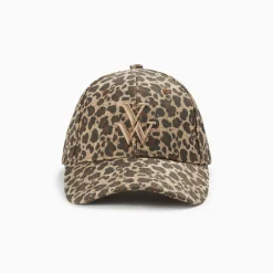 Casquette Clem Leopard A Monogramme Brode