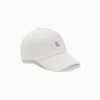 Casquette Jess Ivoire En Velours Cotele