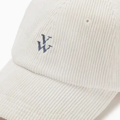 Casquette Jess Ivoire En Velours Cotele