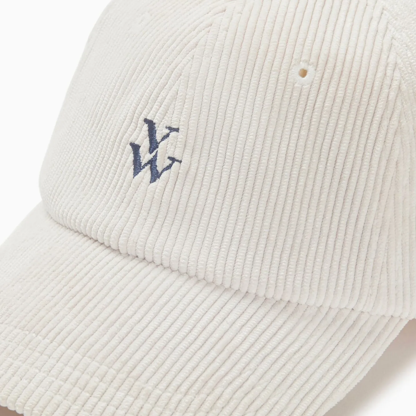 Casquette Jess Ivoire En Velours Cotele